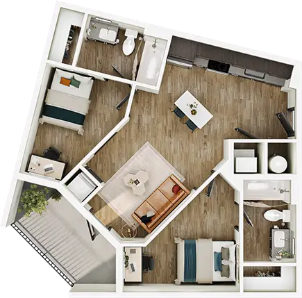 Floor plan B1