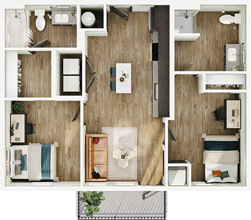 Floor plan B3