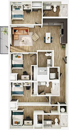 Floor plan D4